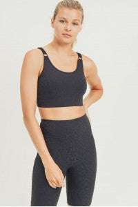 Black Leopard Sports Bra