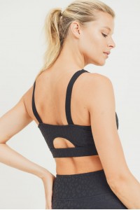 Black Leopard Sports Bra