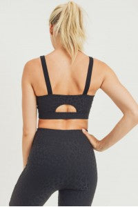 Black Leopard Sports Bra