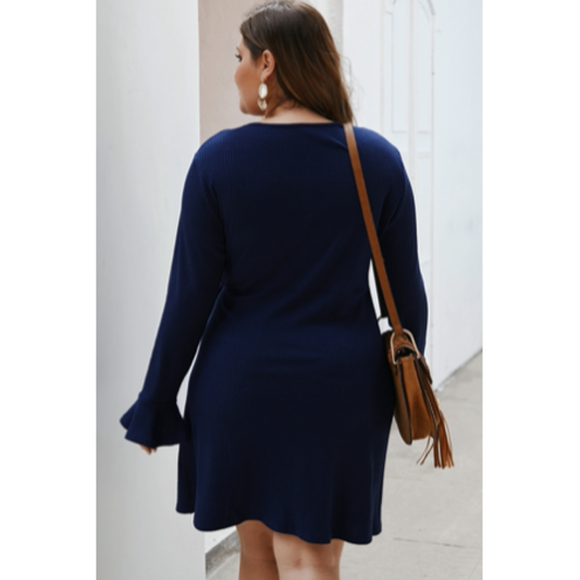 Navy Wrap Dress