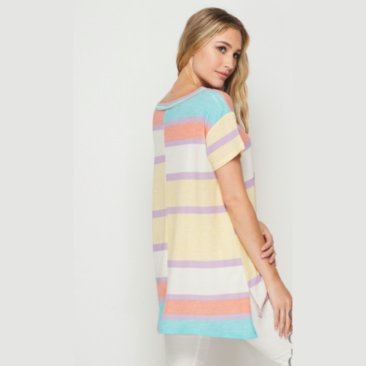 Pastel Stripe Top