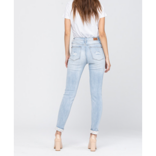 Floral Patch Light Denim Jeans 0-24W