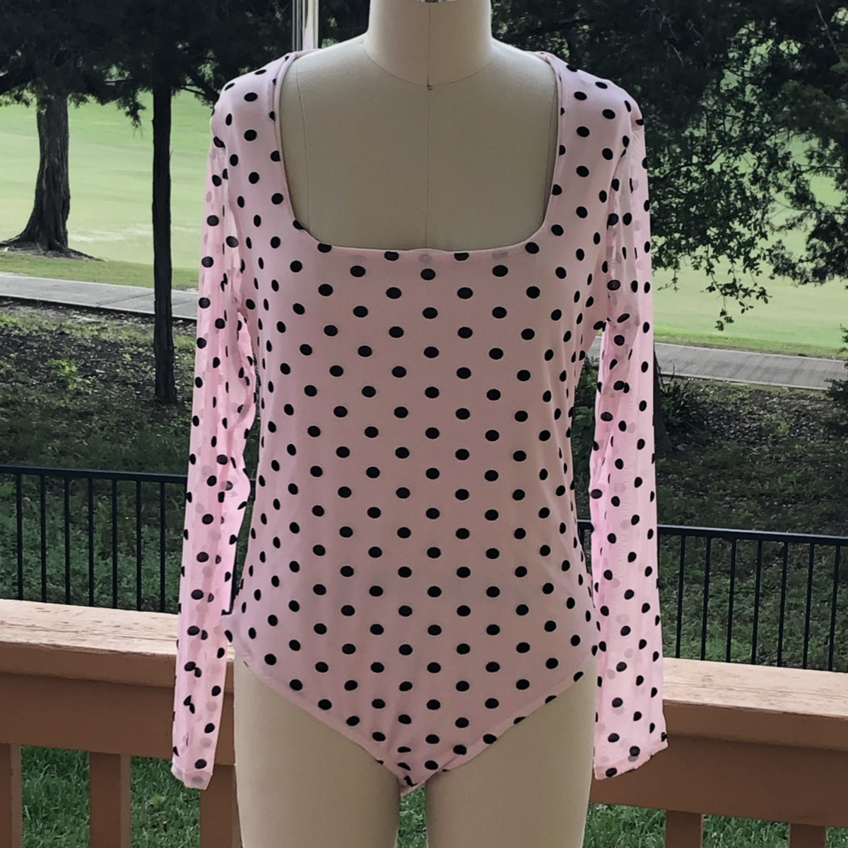 Polka Dot My Heart Bodysuit- Pink