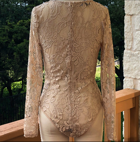 Peek A Boo Lace Bodysuit