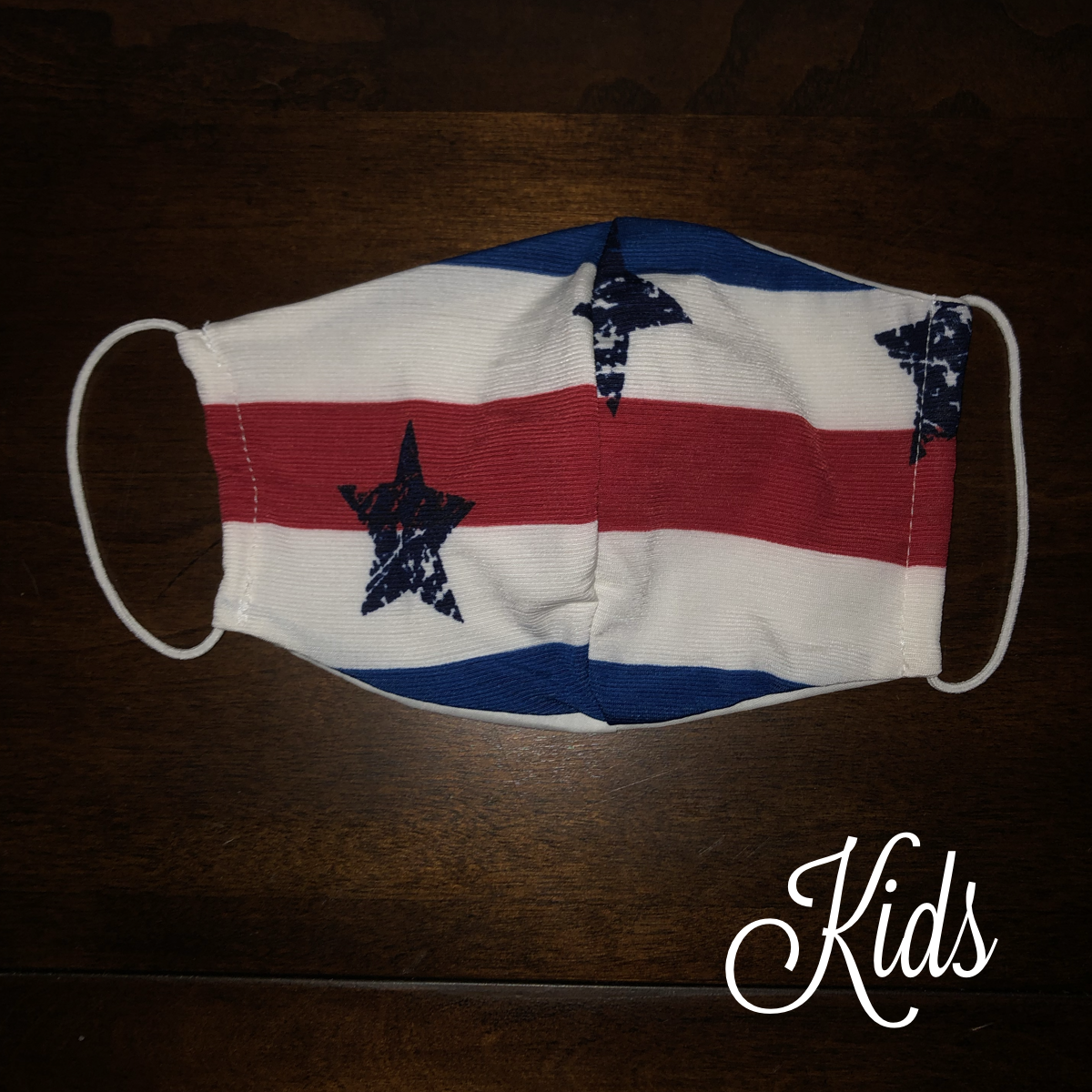 Red Whit & Blue Mask -Kids