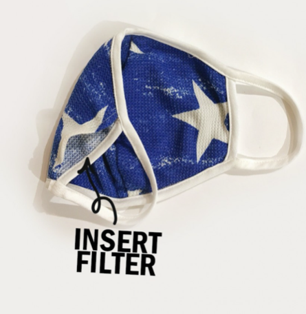 Blue Stars Face Mask