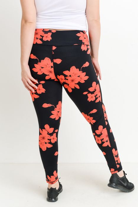 Hibiscus Leggings - Curvy