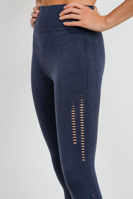 Mineral Wash Leggings- Black