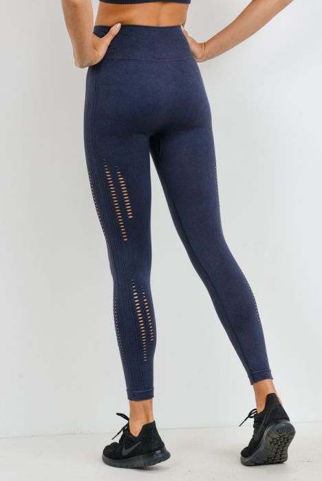 Mineral Wash Leggings- Black