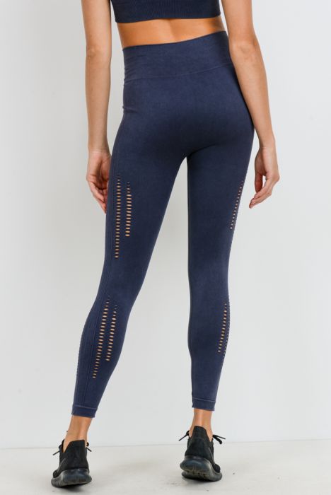 Mineral Wash Leggings- Black