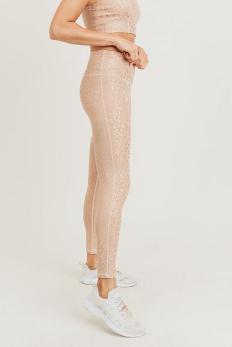 Peach Leopard Legging
