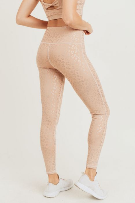 Peach Leopard Legging