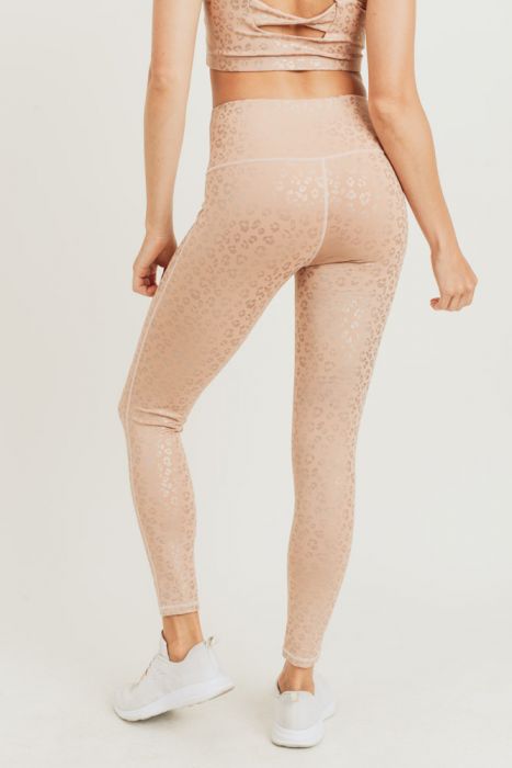 Peach Leopard Legging