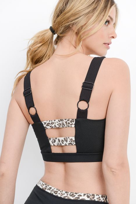 Snow Leopard Sports Bra