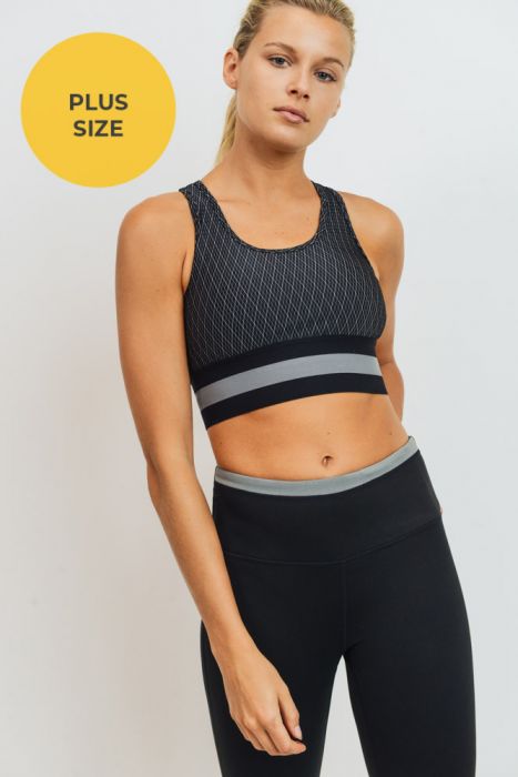 Diamond Sports Bra - Curvy