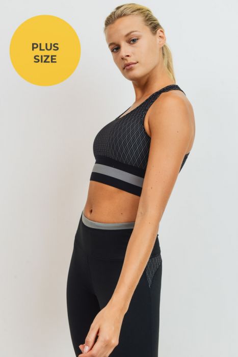 Diamond Sports Bra - Curvy