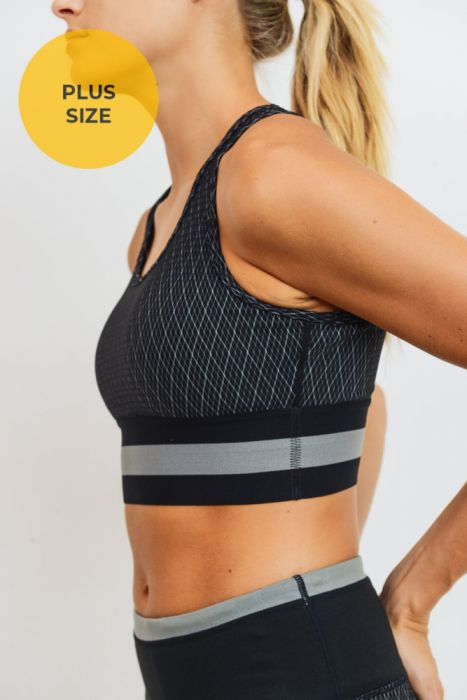 Diamond Sports Bra - Curvy