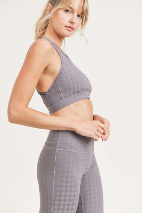 Houndstooth Sports Bra