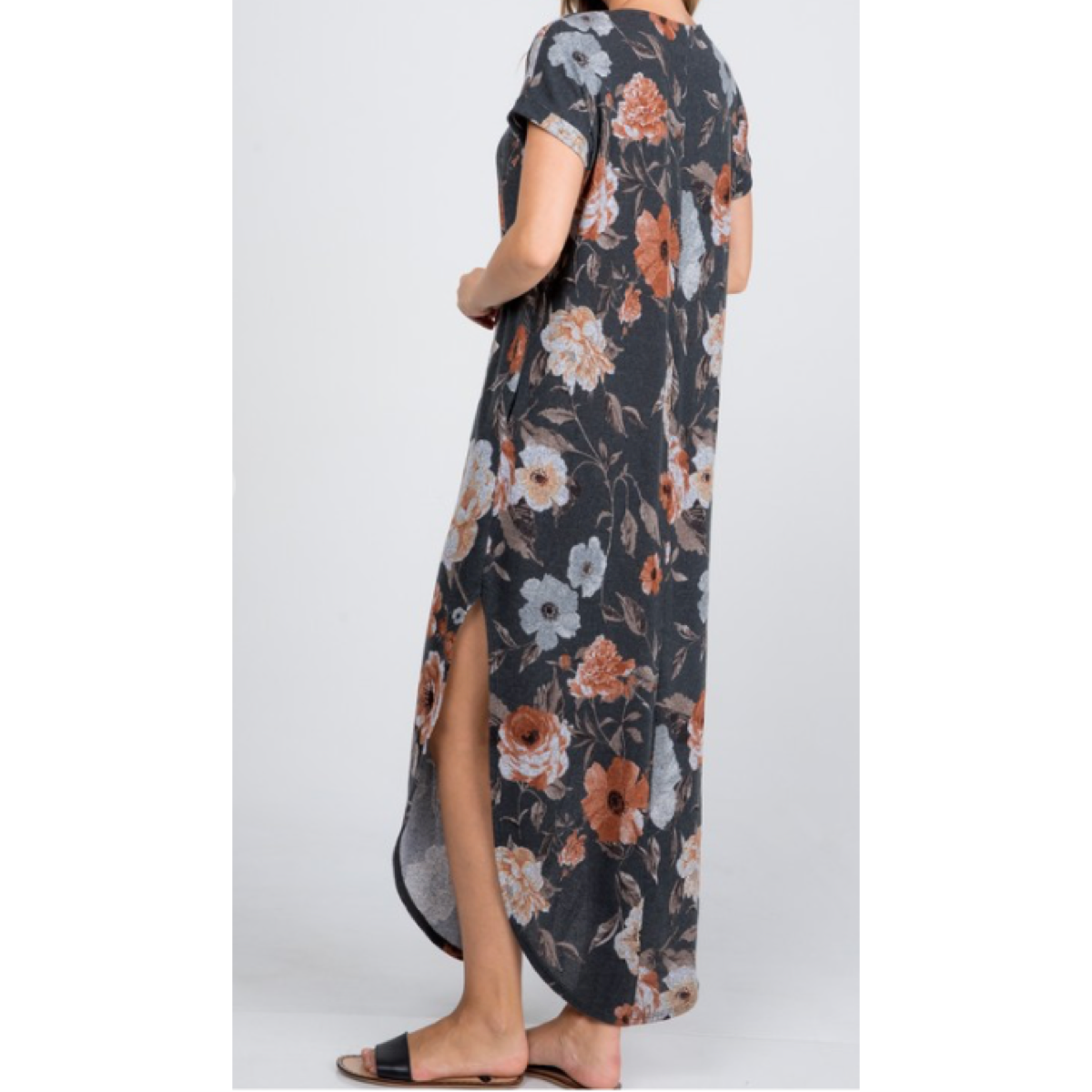 Fall Floral Knit Dress
