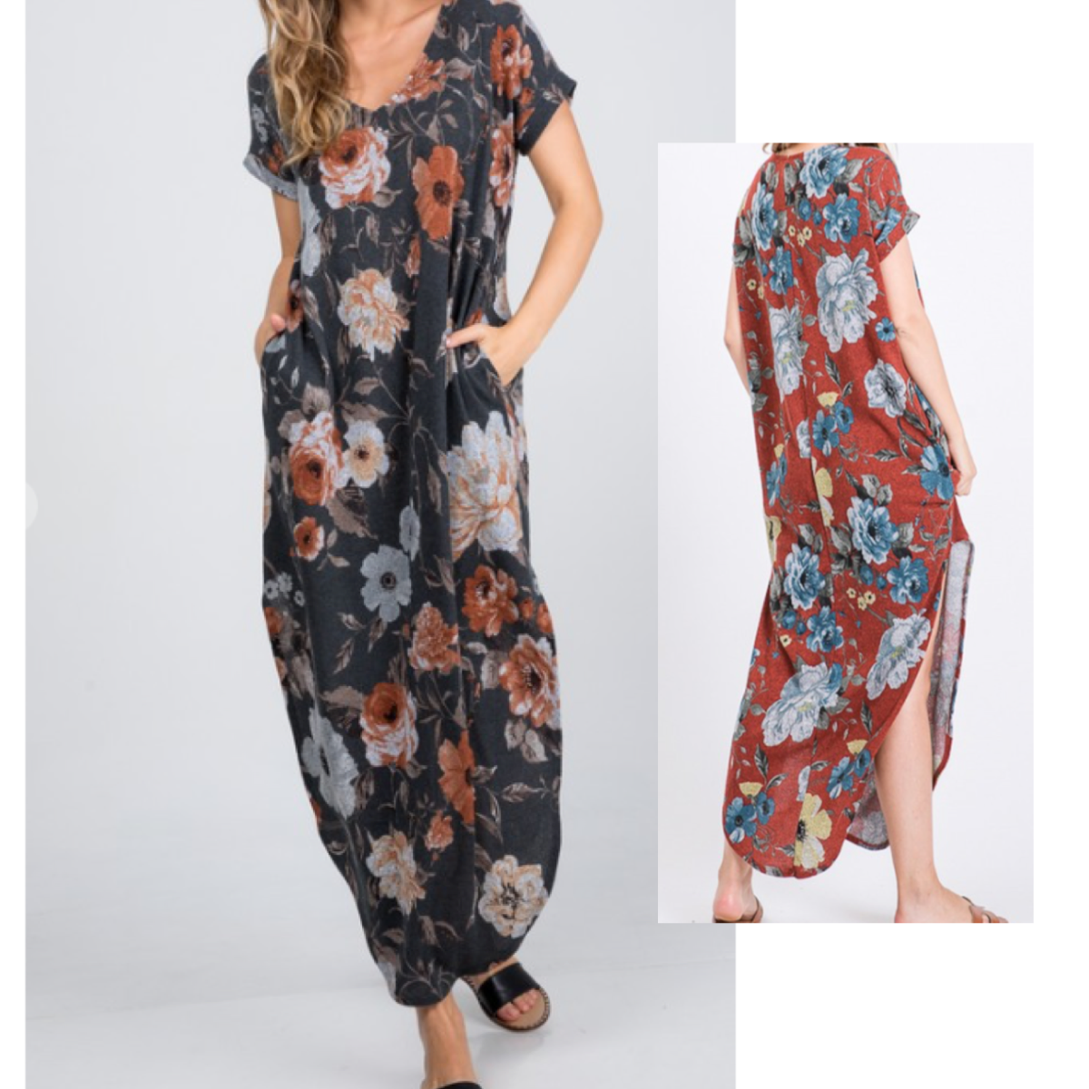 Fall Floral Knit Dress