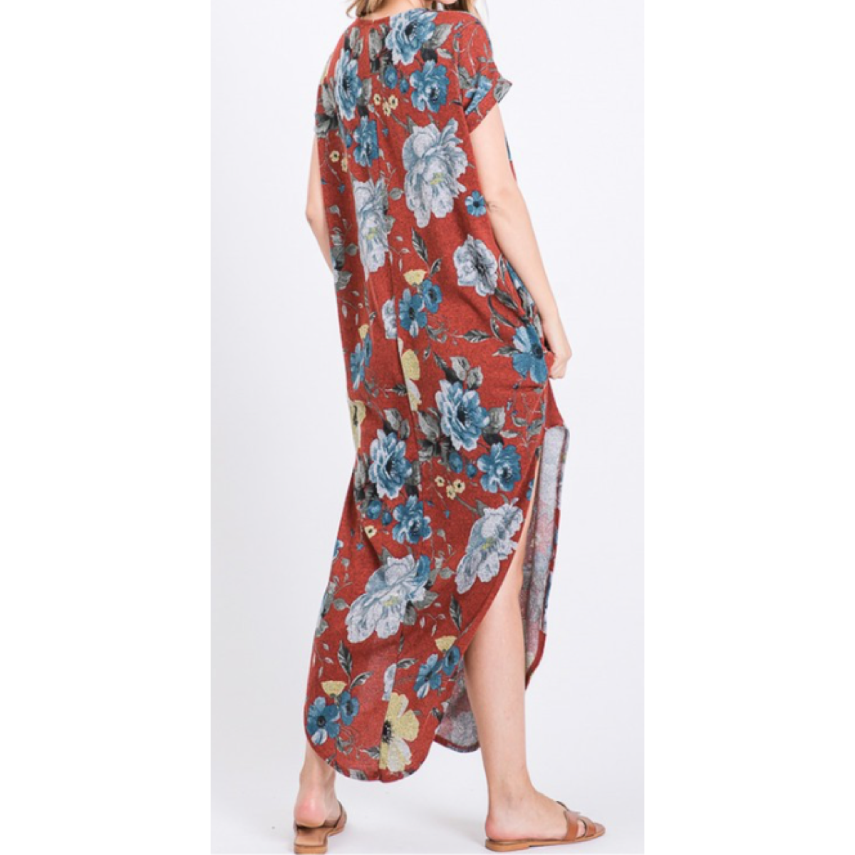 Fall Floral Knit Dress