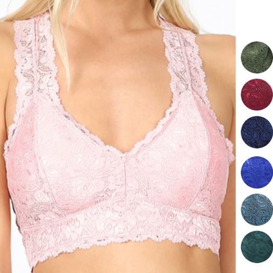 Covered In Lace Bralette- Curvy