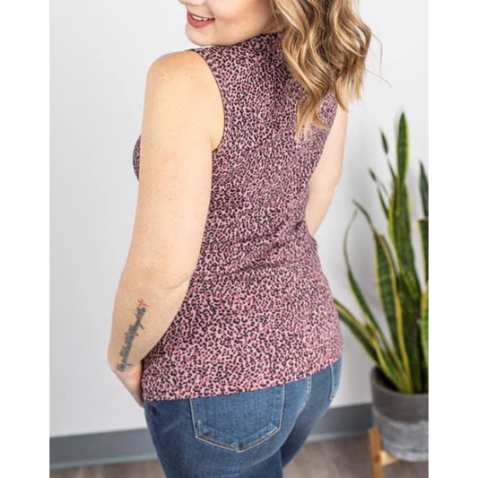 Funky Addison Leopard Tank S-2X