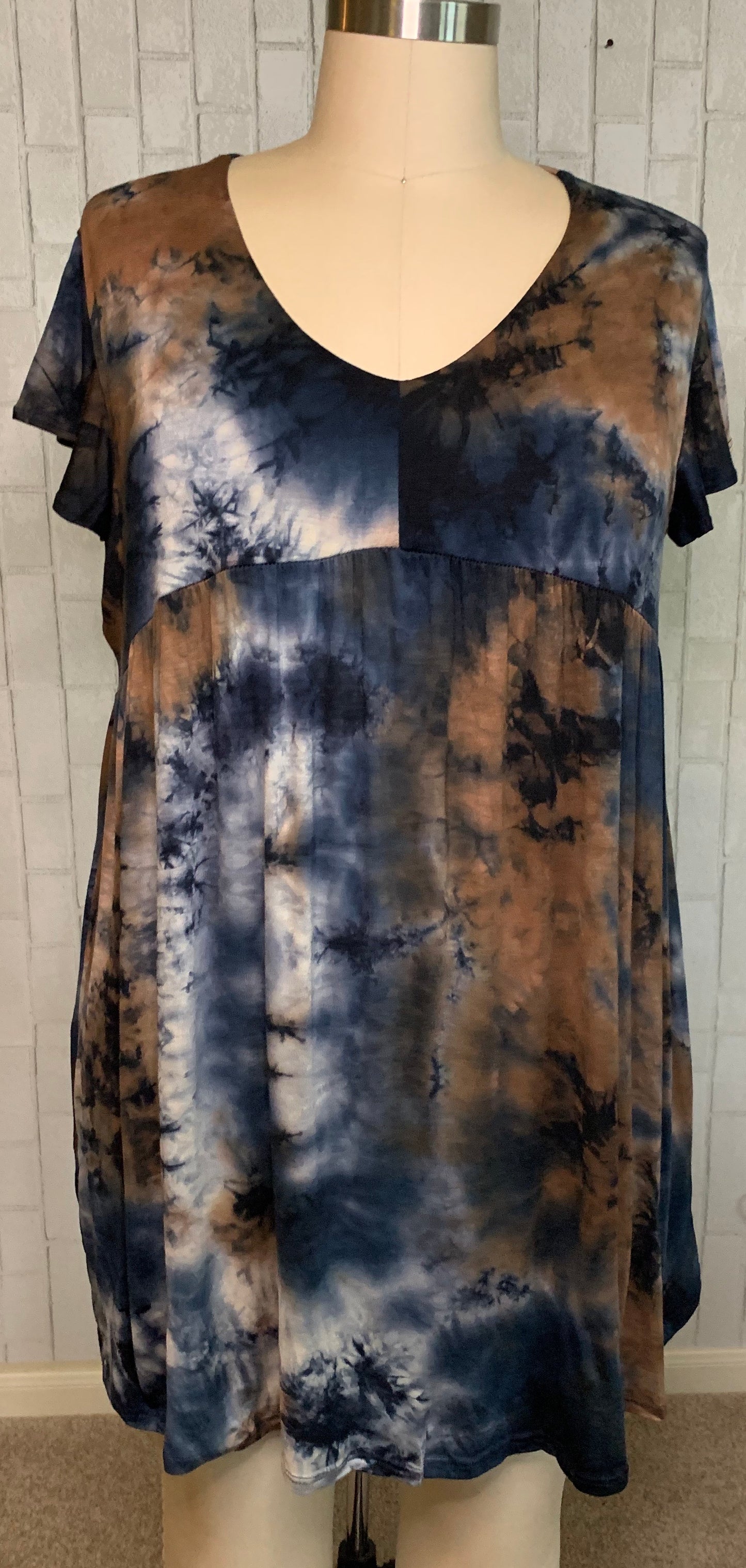 Smokey Blues Babydoll Dress