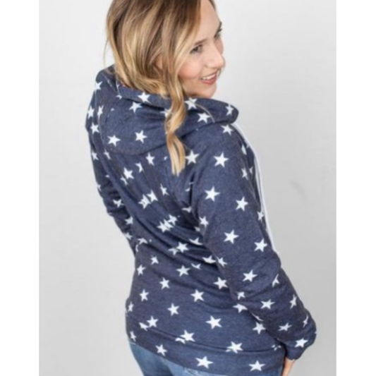 Patriotic Zip Up Hoodie XS-3XL