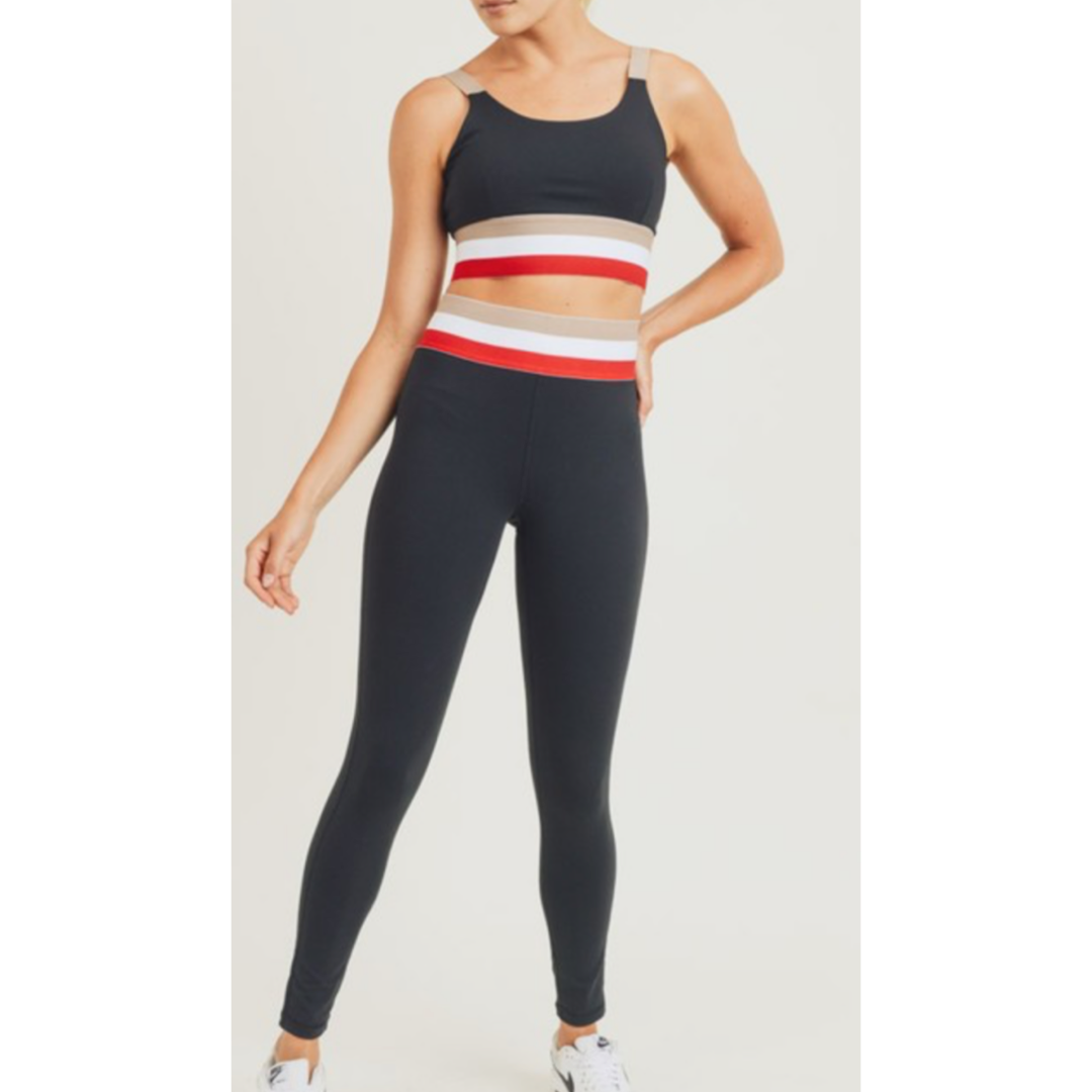 TRICOLOR BAND HIGHWAISTED LEGGINGS