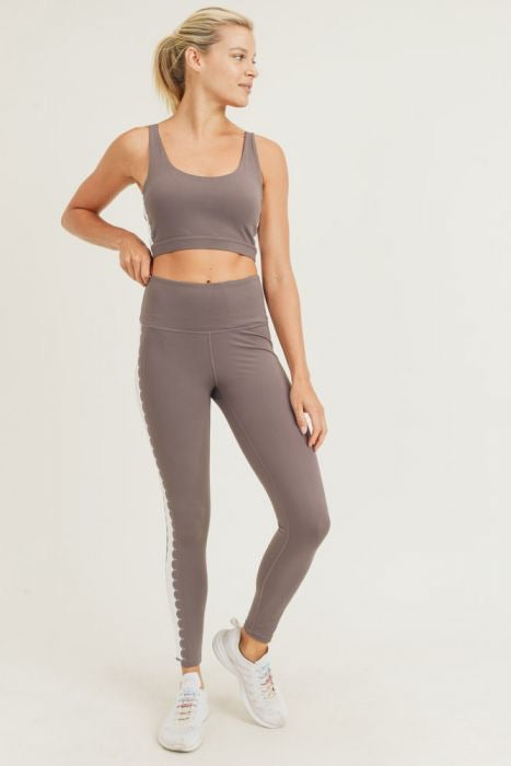 Peppercorn scalloped Leggings