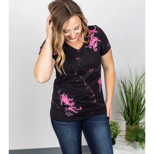 Stormi Skies Tee- Pink