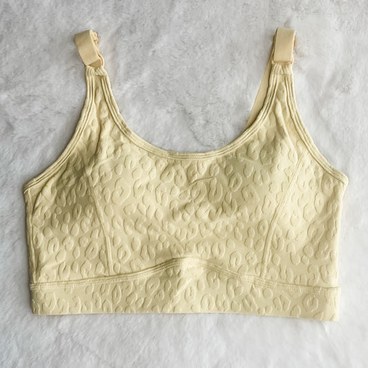Lemon Leopard Sports Bra