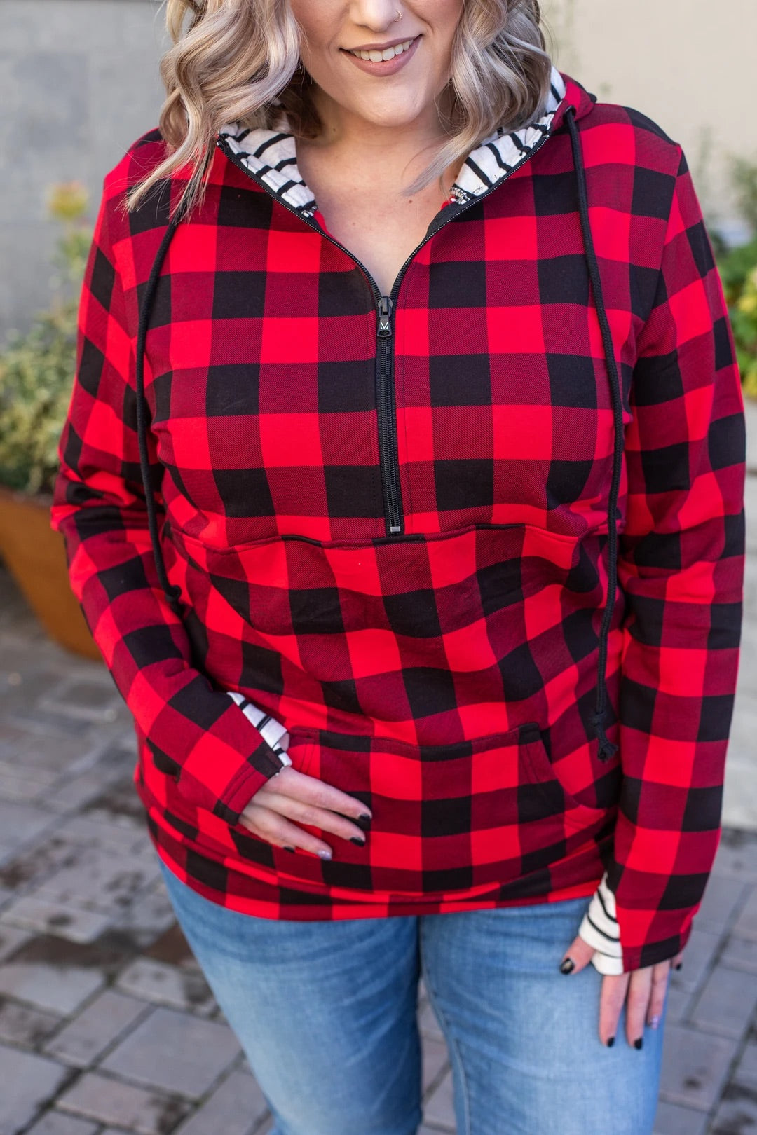 Buffalo Half Zip Hoodie S-3XL