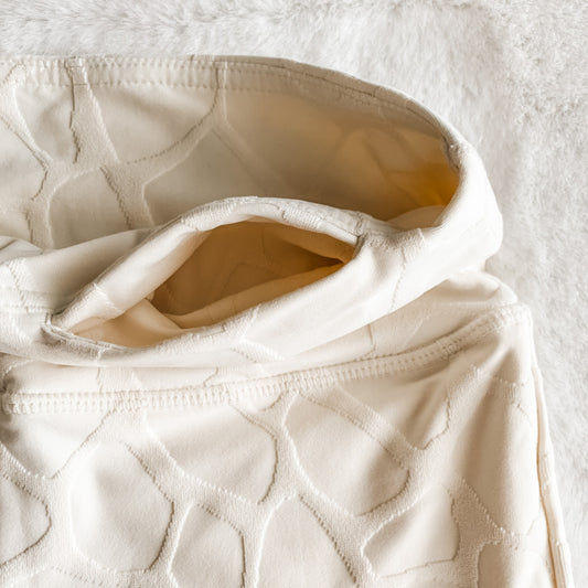 Giraffe High Waisted Bermuda- Ivory