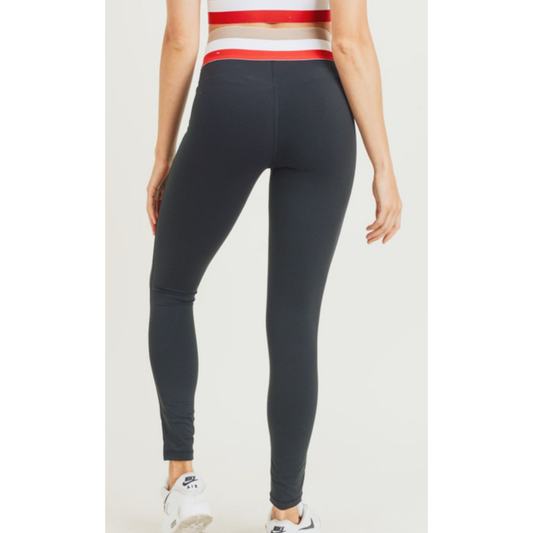 TRICOLOR BAND HIGHWAISTED LEGGINGS