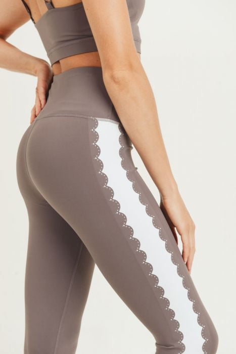 Peppercorn scalloped Leggings