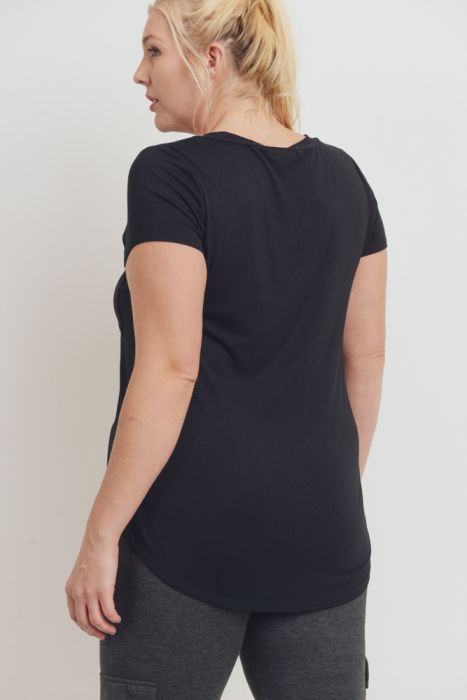 Active Plus V-Neck- Black