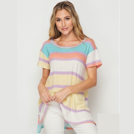 Pastel Stripe Top