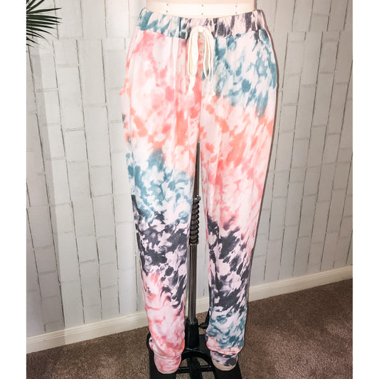 Teal Tie Dye Bottom