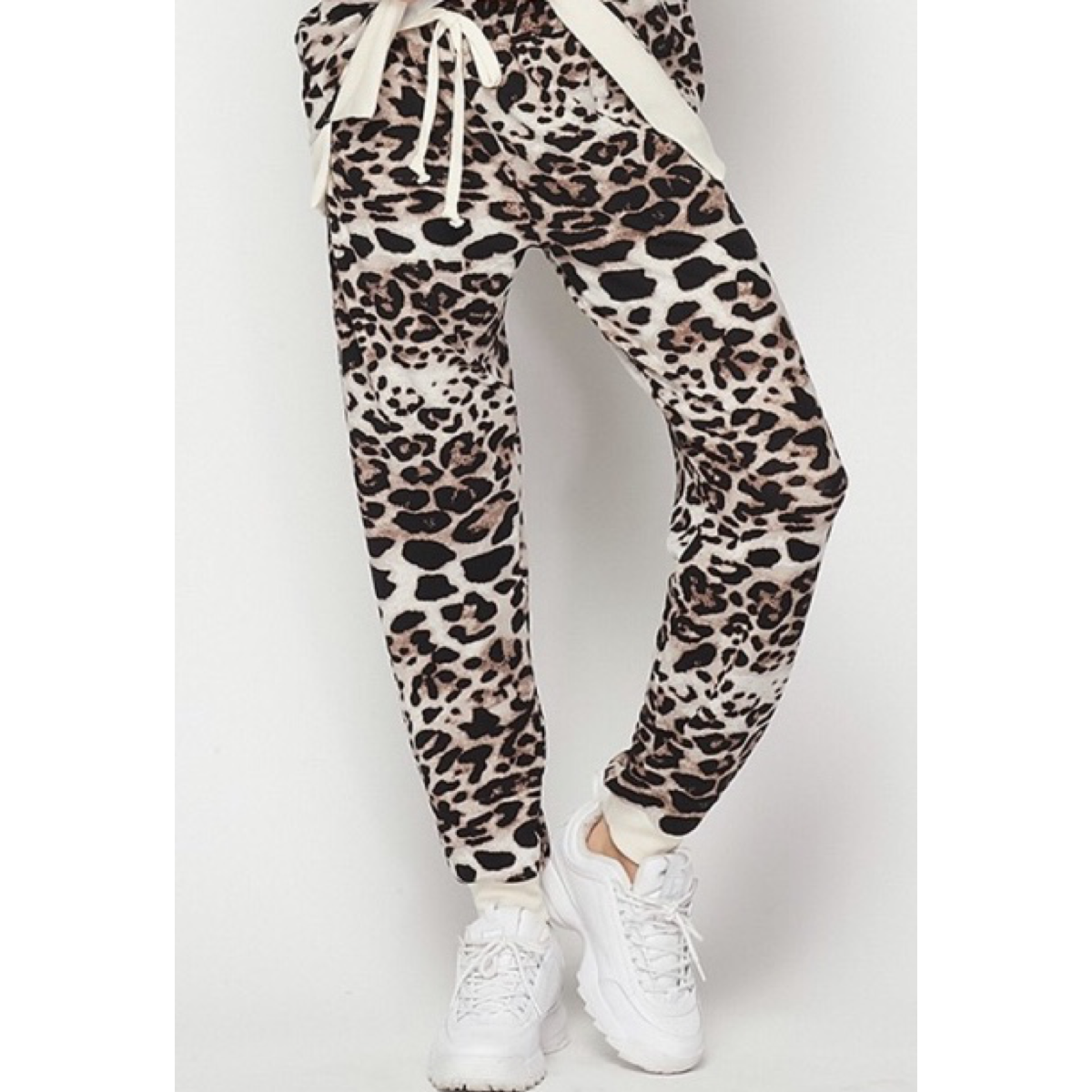 Mocha  Leopard Joggers S-3XL