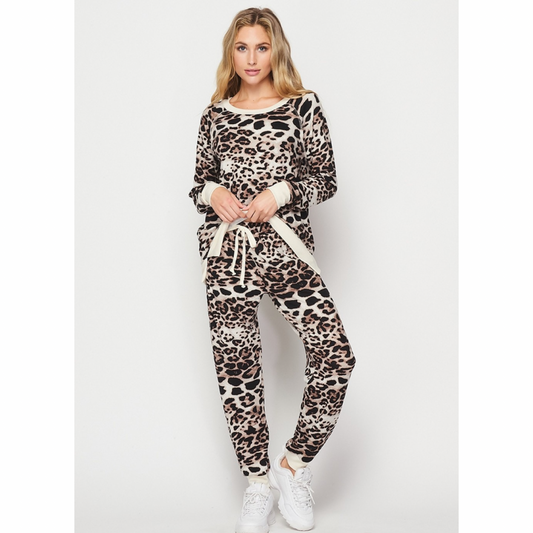 Mocha Leopard Top