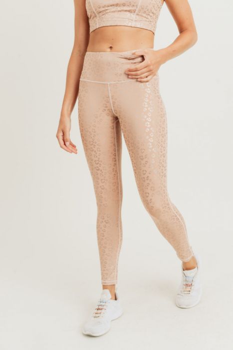 Peach Leopard Legging