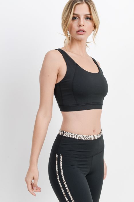 Snow Leopard Sports Bra- Curvy