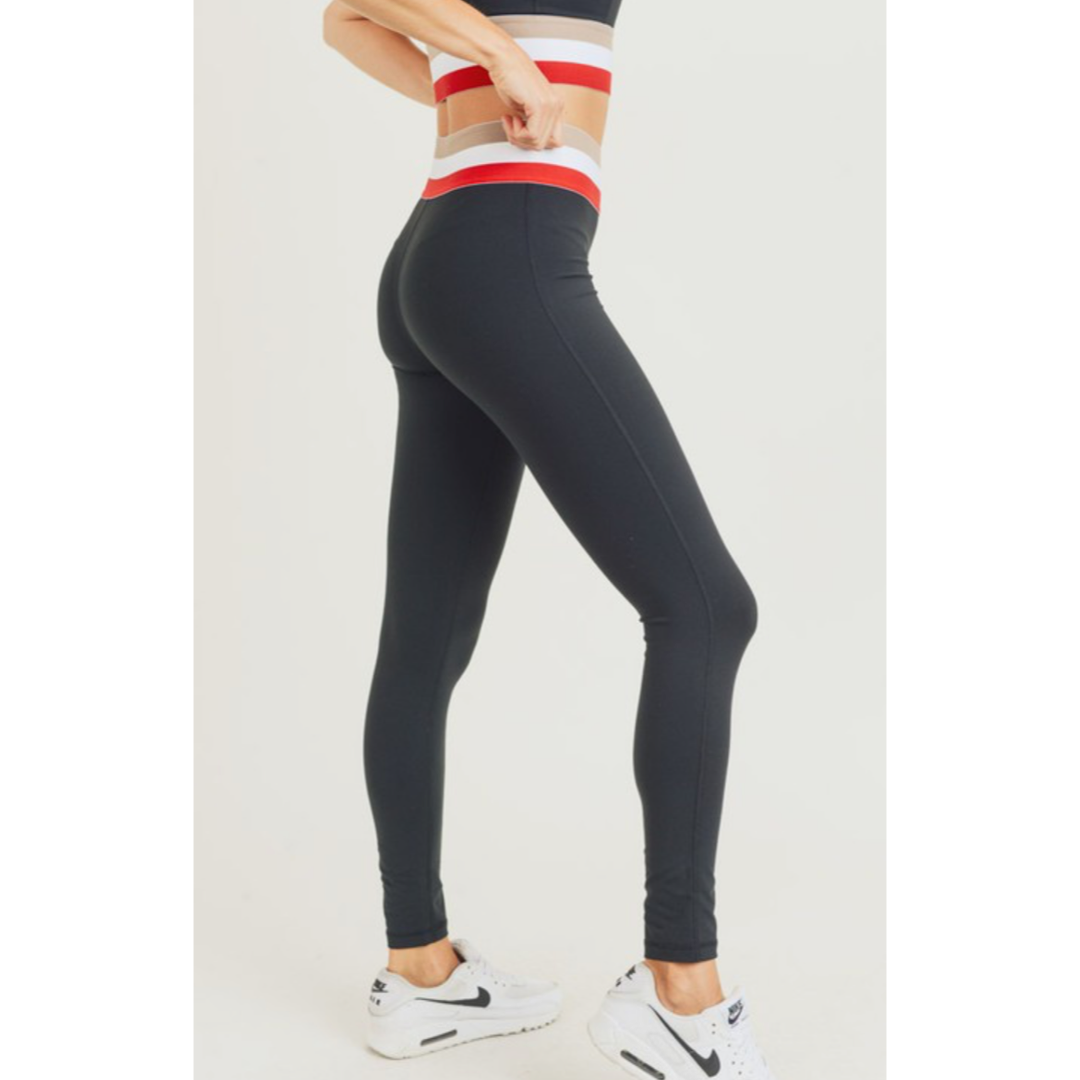 TRICOLOR BAND HIGHWAISTED LEGGINGS