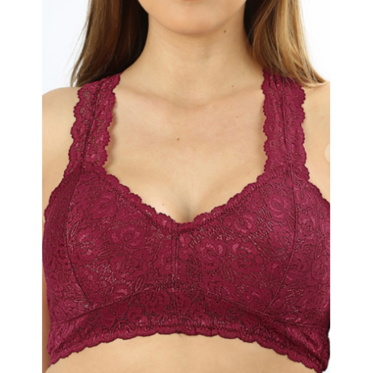 Covered In Lace Bralette- Curvy
