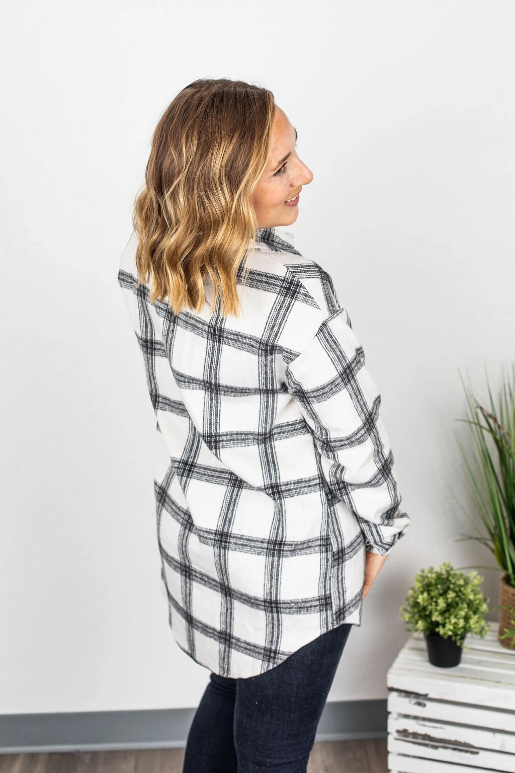 Black & White Shacket