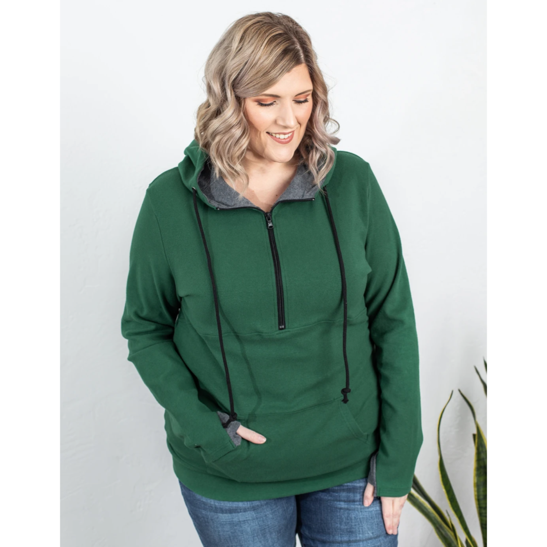 Evergreen Half Zip Hoodie S-3XL