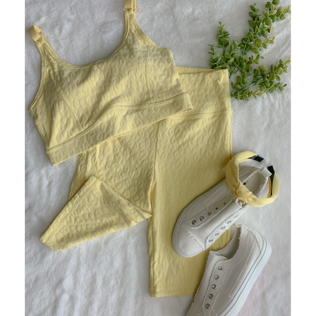Lemon Leopard Biker Shorts