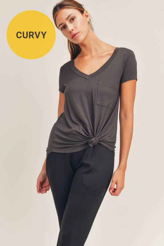 Active Plus V-Neck- Dark Olive